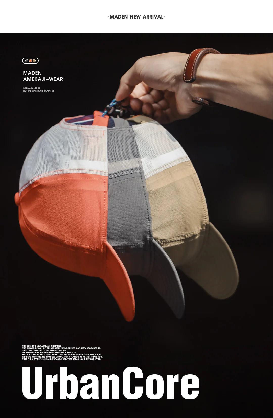 Men's Vintage Baseball Cap | Flat Brim & Adjustable Fit
