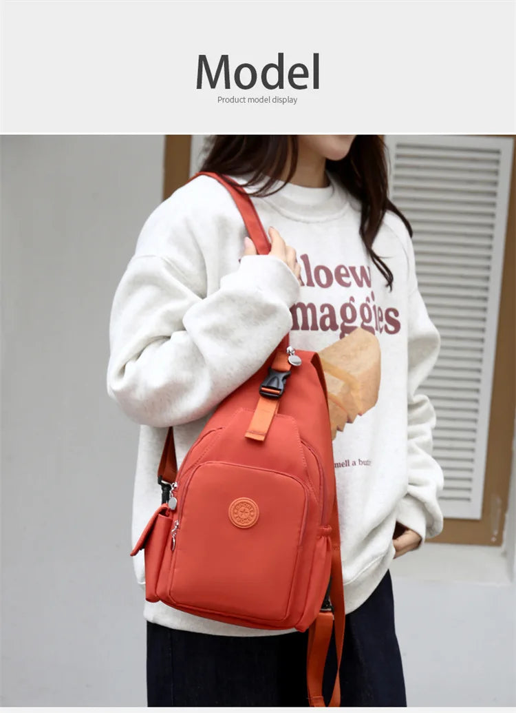 Casual Multi-Functional Nylon Chest Bag | Stylish and Practical