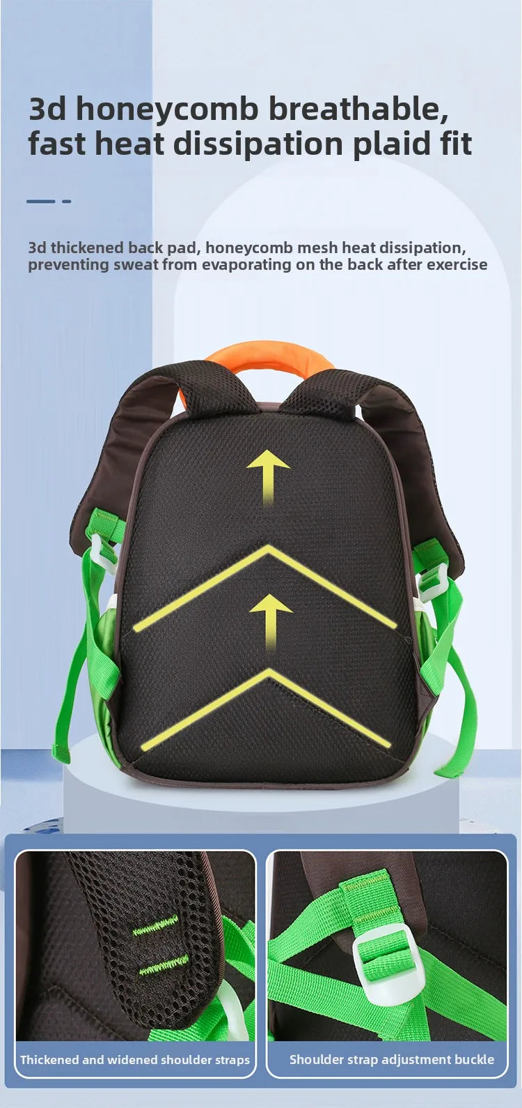 Lightweight Contrast Color Kindergarten Backpack | Cute Stylish Kids Bag