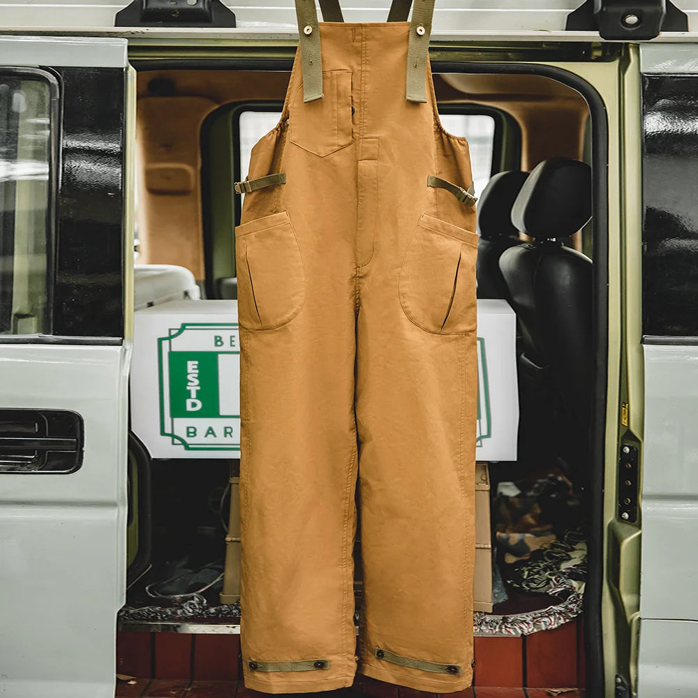 Men's Retro Strap Pants | Casual Loose Fit Barrel Style Trousers