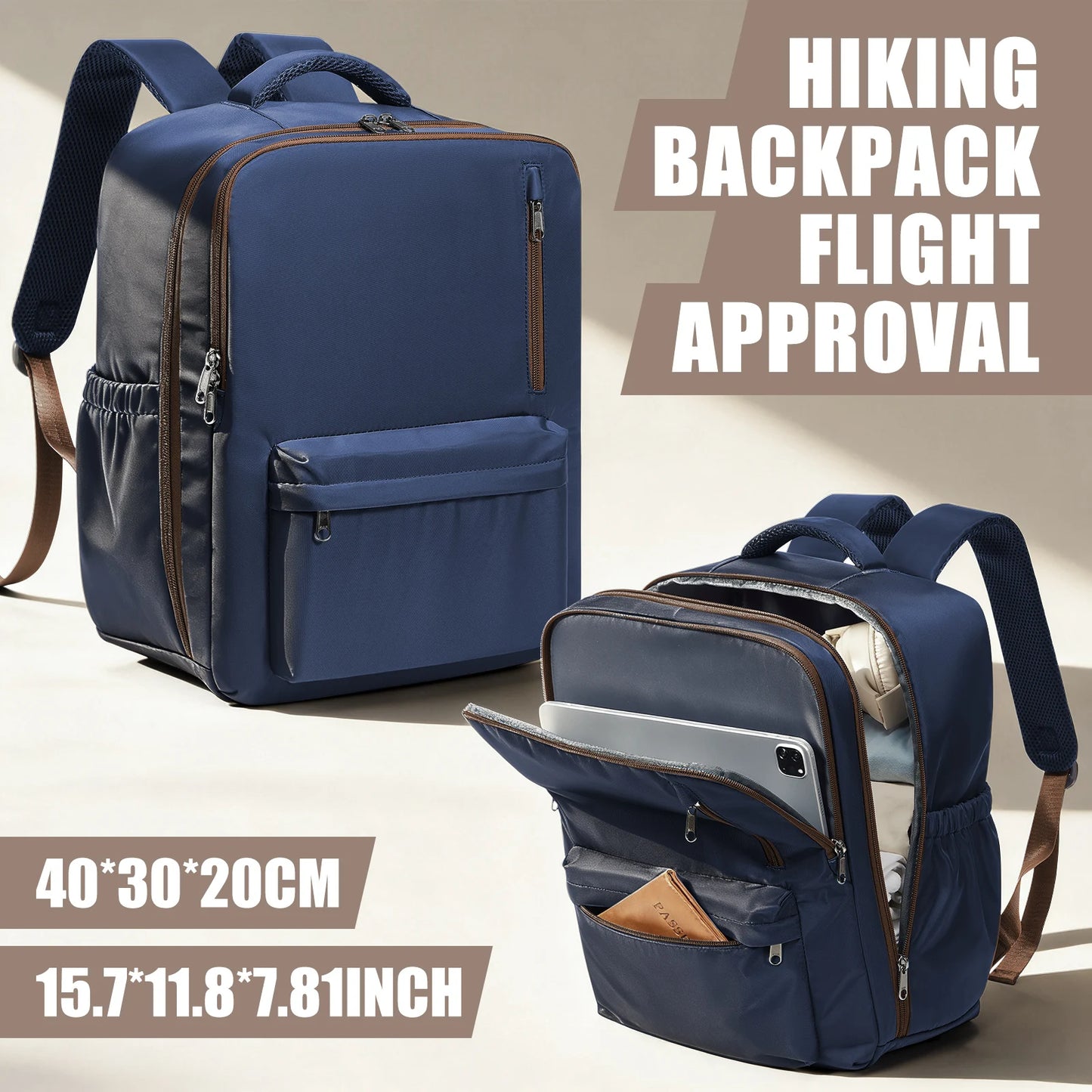 Mochila de Viaje de Gran Capacidad | Ideal como Equipaje de Mano para la Escuela y Viajes