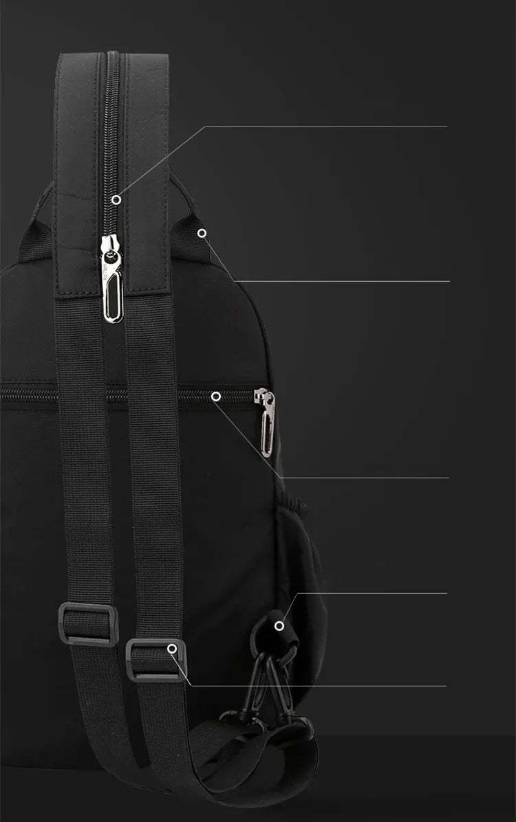 Casual Men's Multi-Functional Shoulder Bag | Perfect Travel Companion