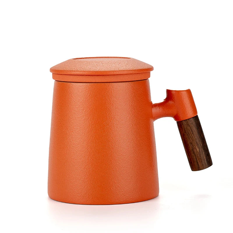 Elegant 3-Piece Ceramic Tea Cup Set with Lids | Perfect Beverage Mugs