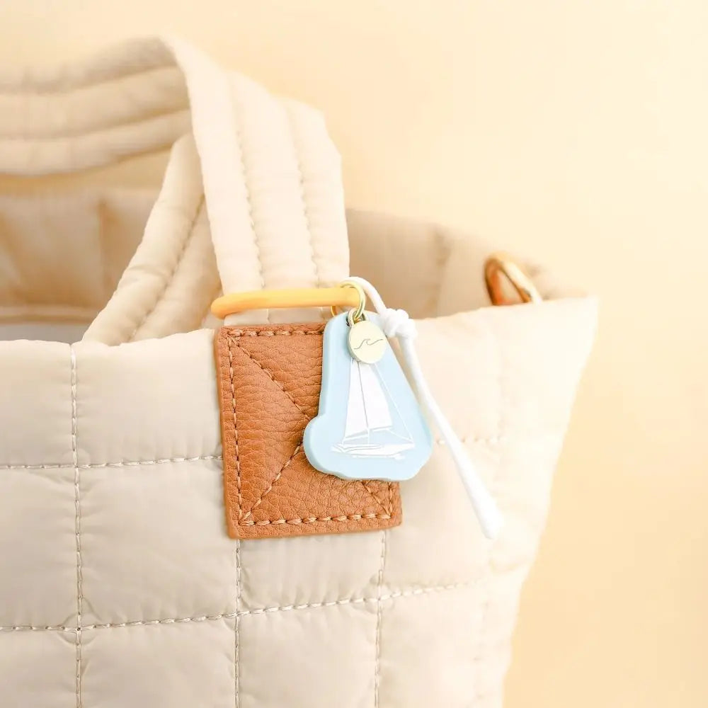 Retro Acrylic Charms Keyring | Cute Woven Pendant for Bags