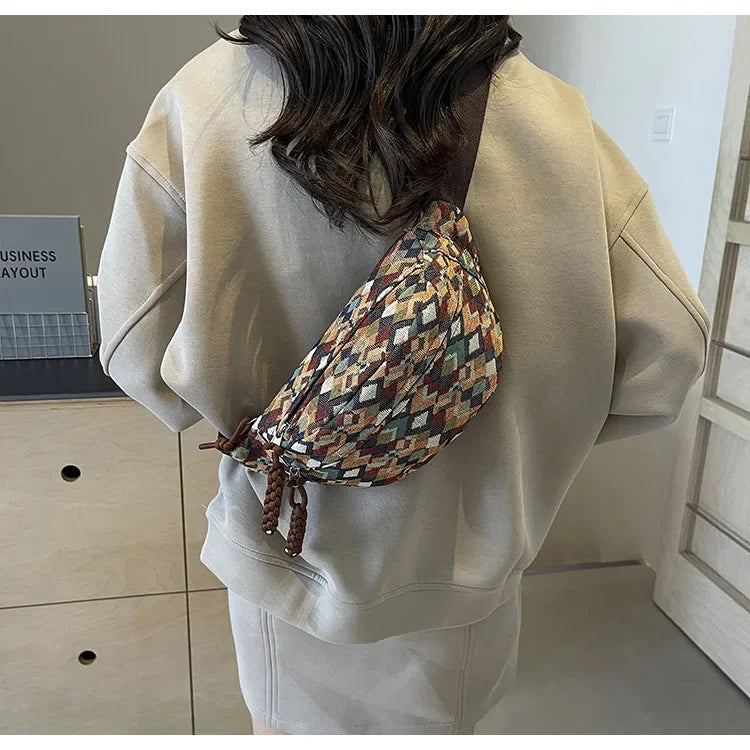 Stylish Corduroy Belt Bag for Women | Versatile Fanny Pack