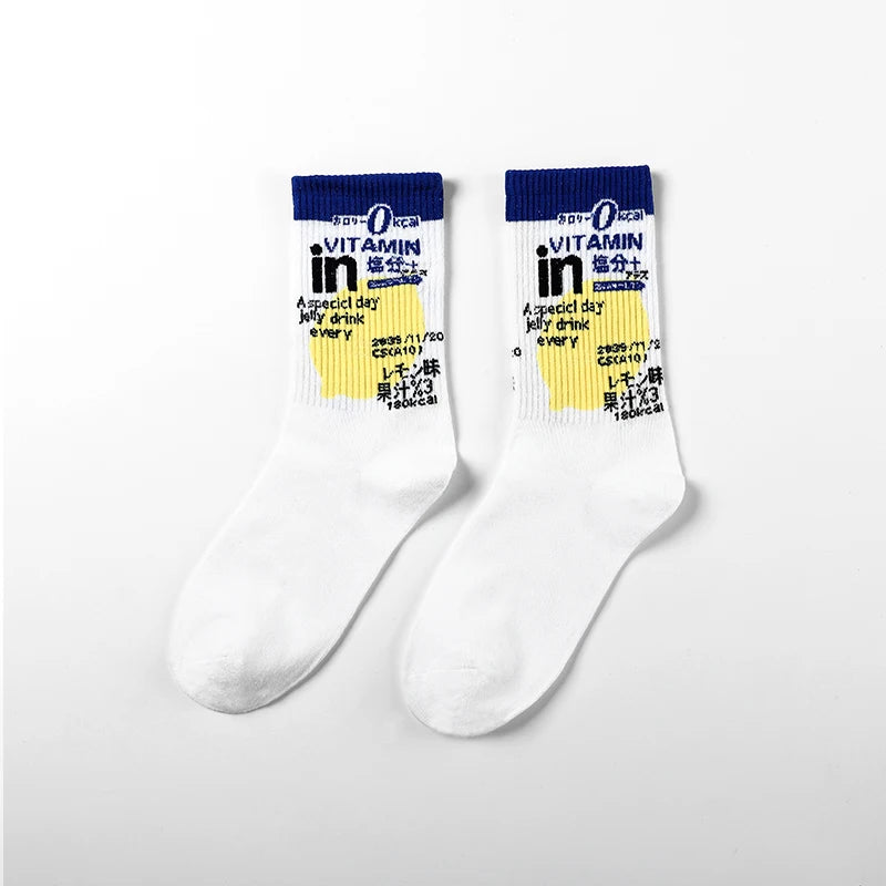 Trendy Knee High Socks for Men & Women | Vibrant Flame Design