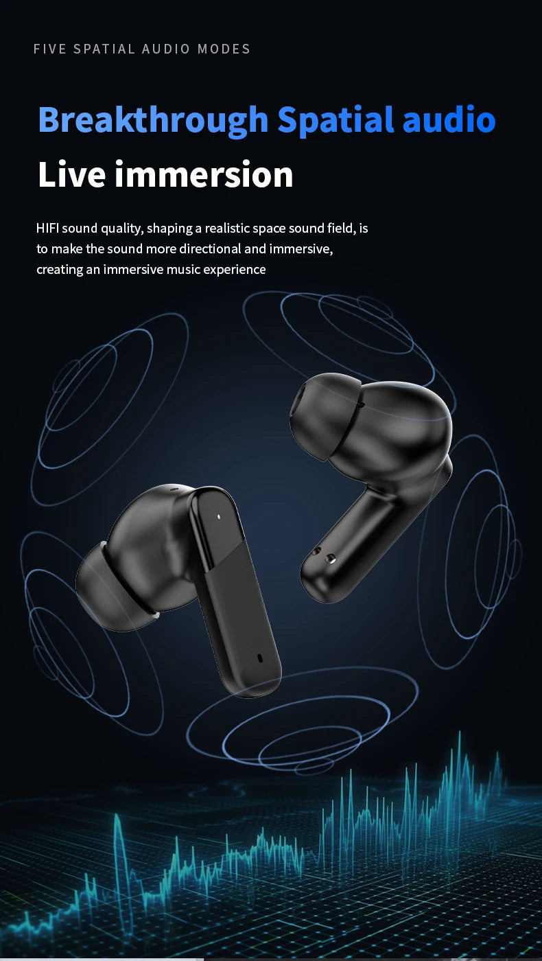 AI Translation Bluetooth Earbuds | HiFi Sound & Long Battery Life