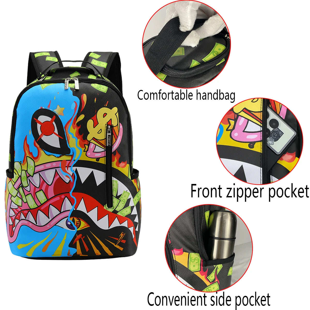 Trendy Large-Capacity Backpack for Outdoor and Campus Use