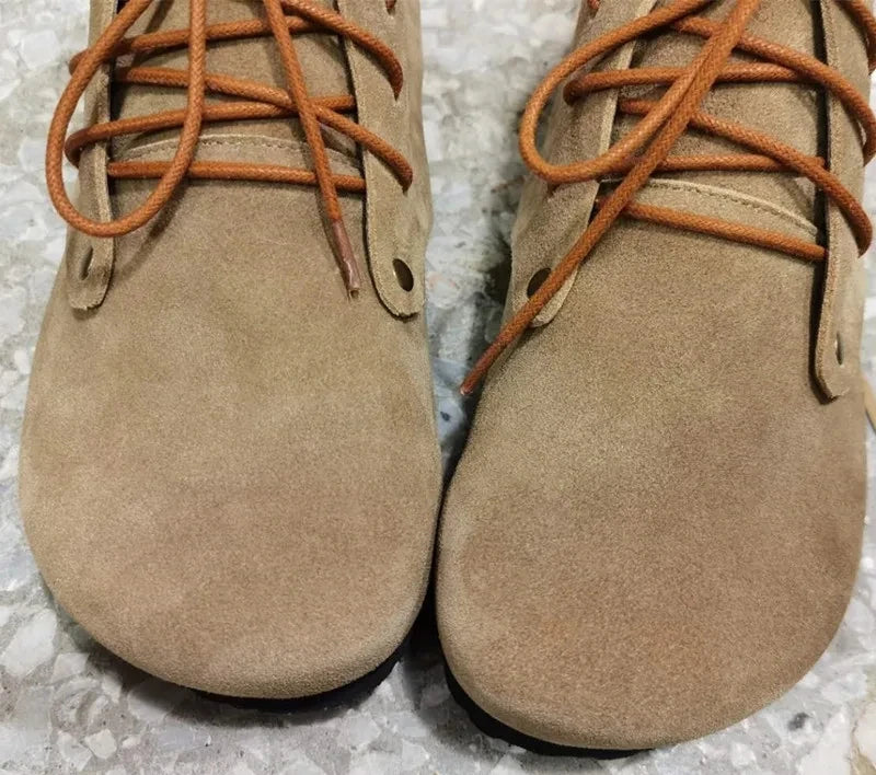 Handmade Genuine Leather High Top Women's Shoes | Stylish Casual Footwear