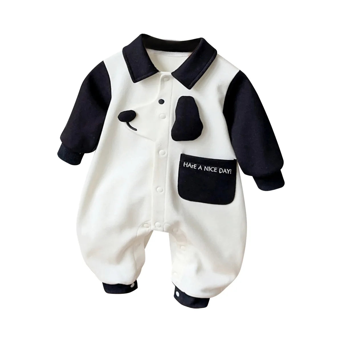 Cute Cartoon Baby Boys Romper | Long Sleeve Infant Jumpsuit