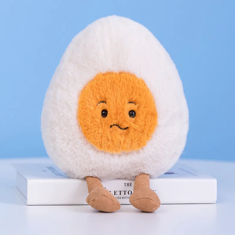 Cute Breakfast Egg Plush Pillow | Soft Food Doll Toy & Decor