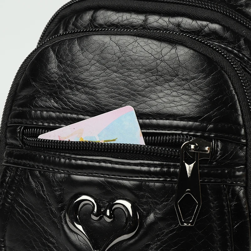 Fashionable PU Leather Women's Chest Bag for Outdoor Adventures