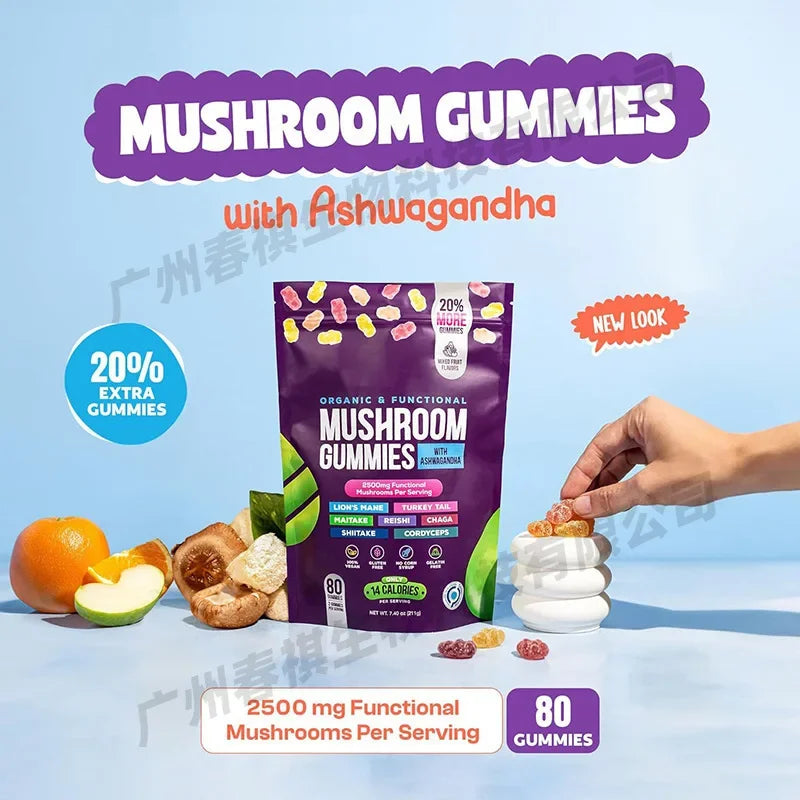 Mushroom Gummies for Immunity & Heart Health | Delicious Supplements