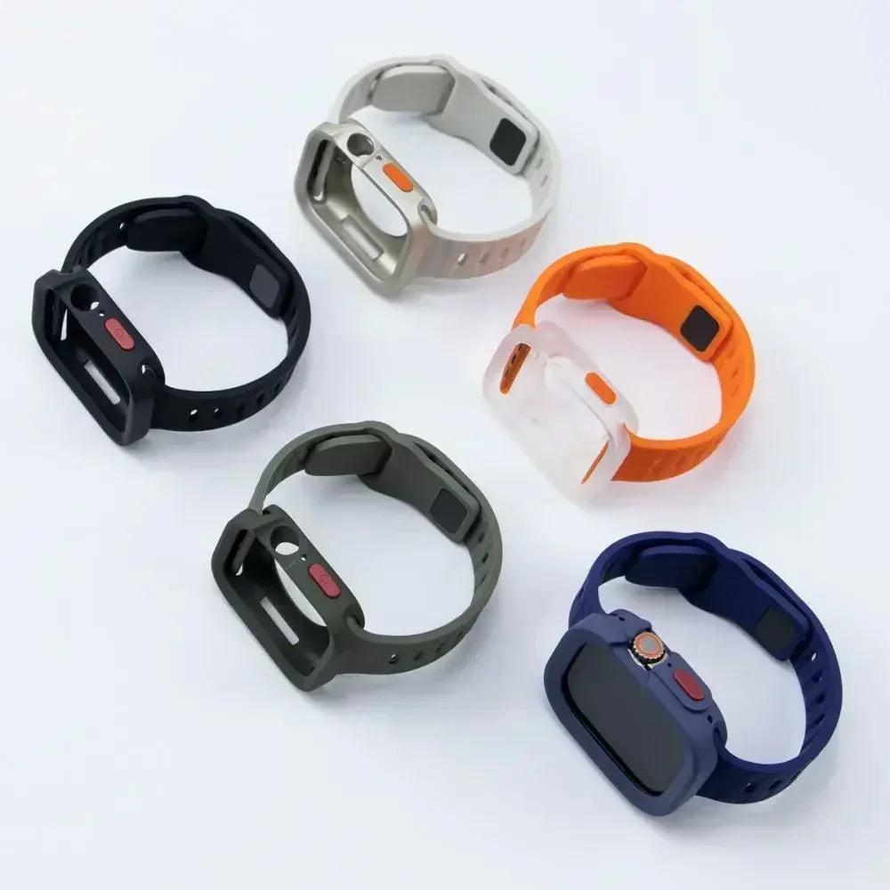 Candy Silicone Case & Strap for All Apple Watch Sizes
