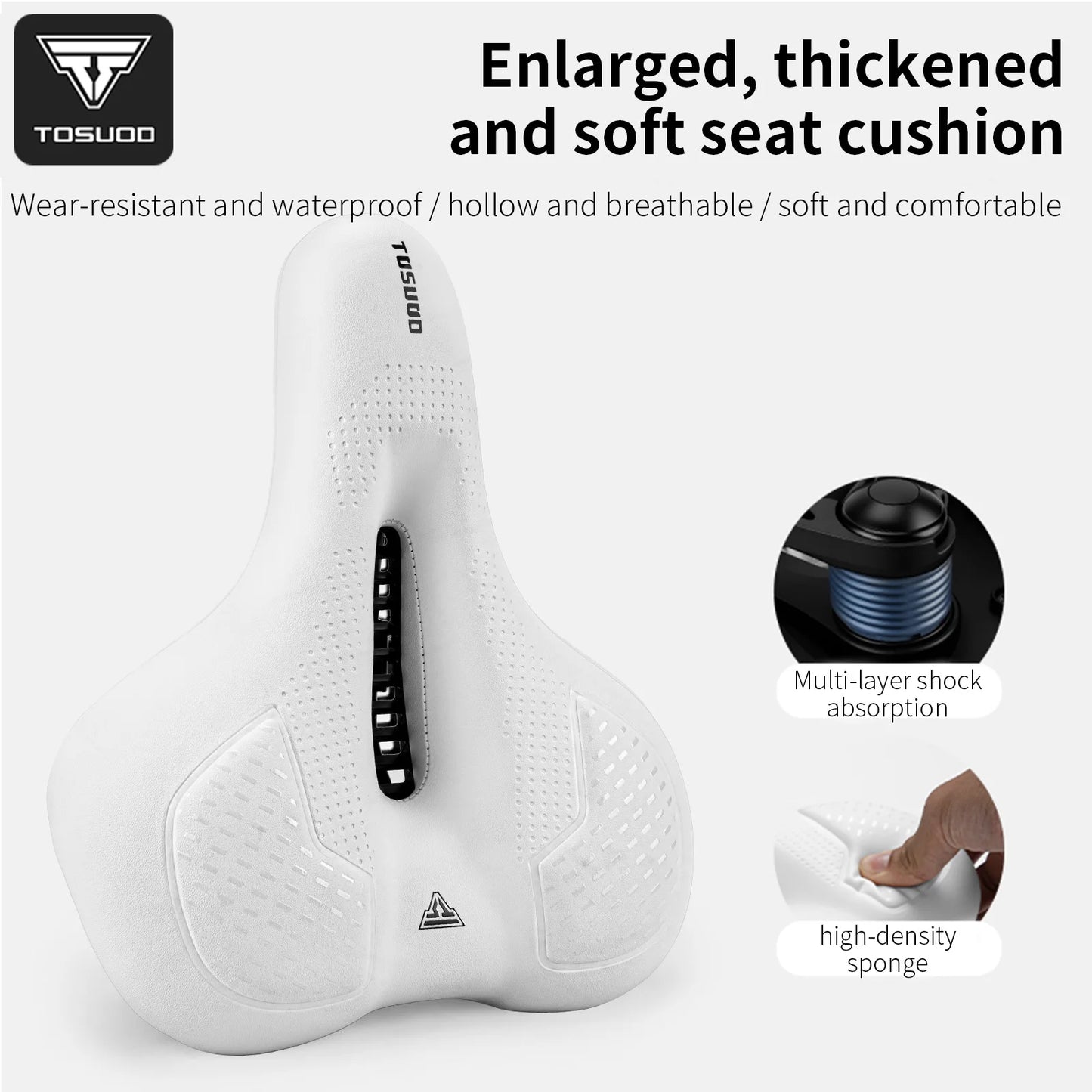 Comfortable Bicycle Seat Cushion | Soft, Waterproof Bike Saddle