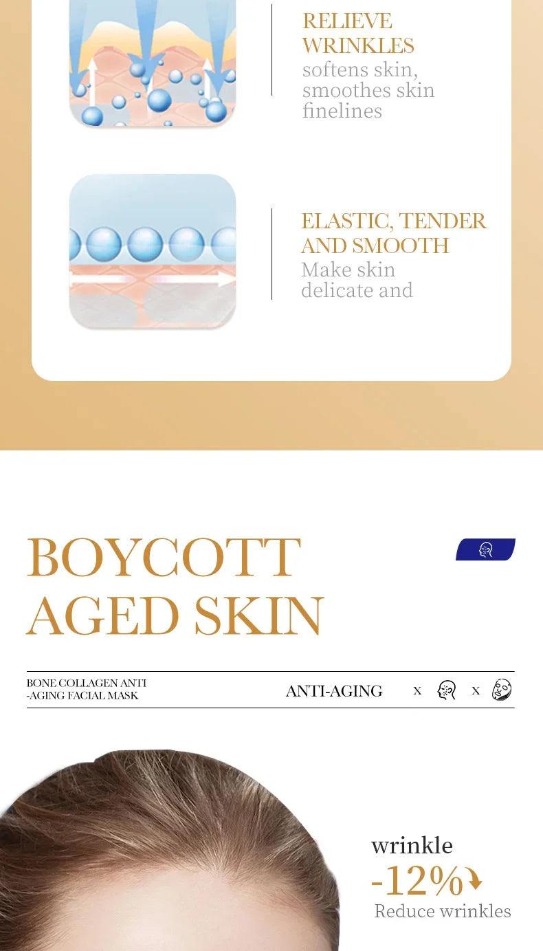 Anti-Aging Collagen Facial Mask | Fade Fine Lines & Firm Skin