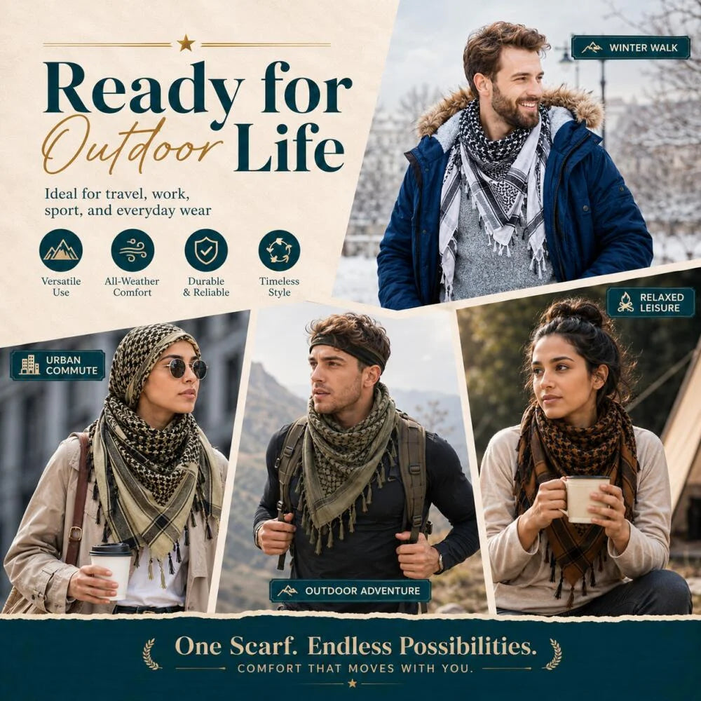 Men's Tactical Desert Head Wrap Scarf | Functional & Stylish