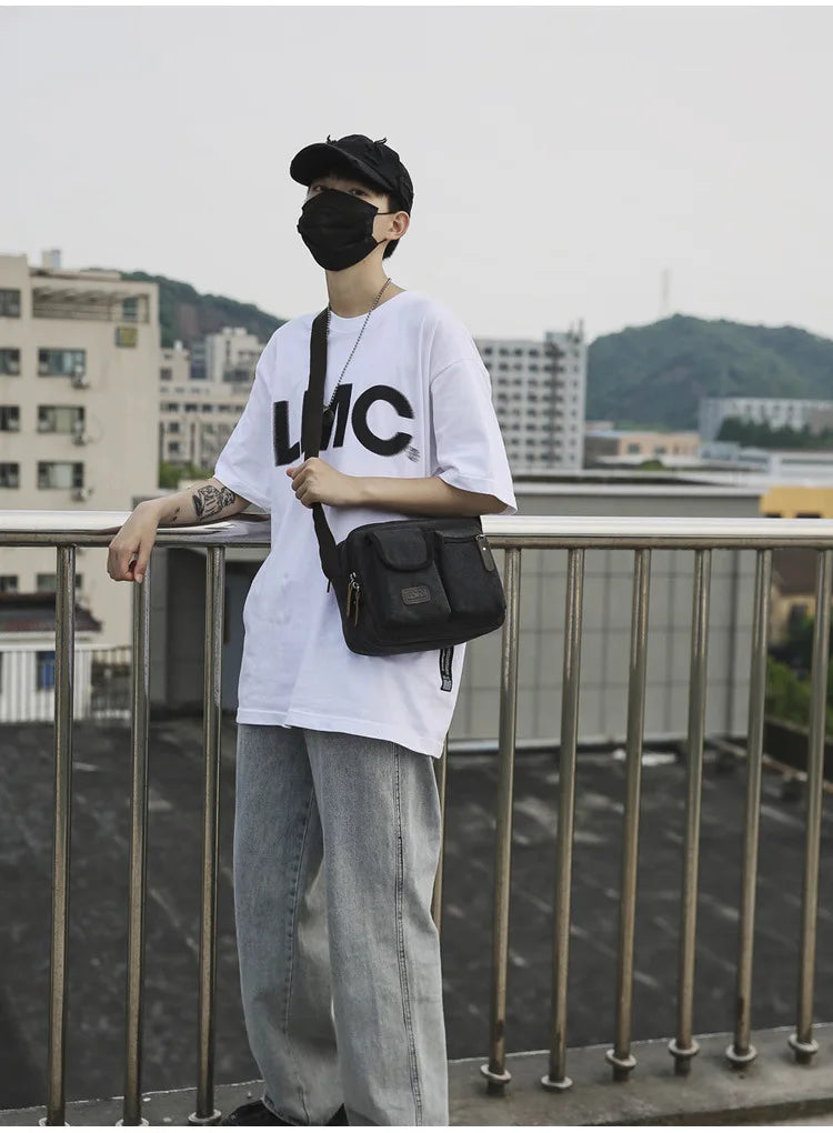 Men's Retro Canvas Shoulder Bag | Stylish Casual Messenger