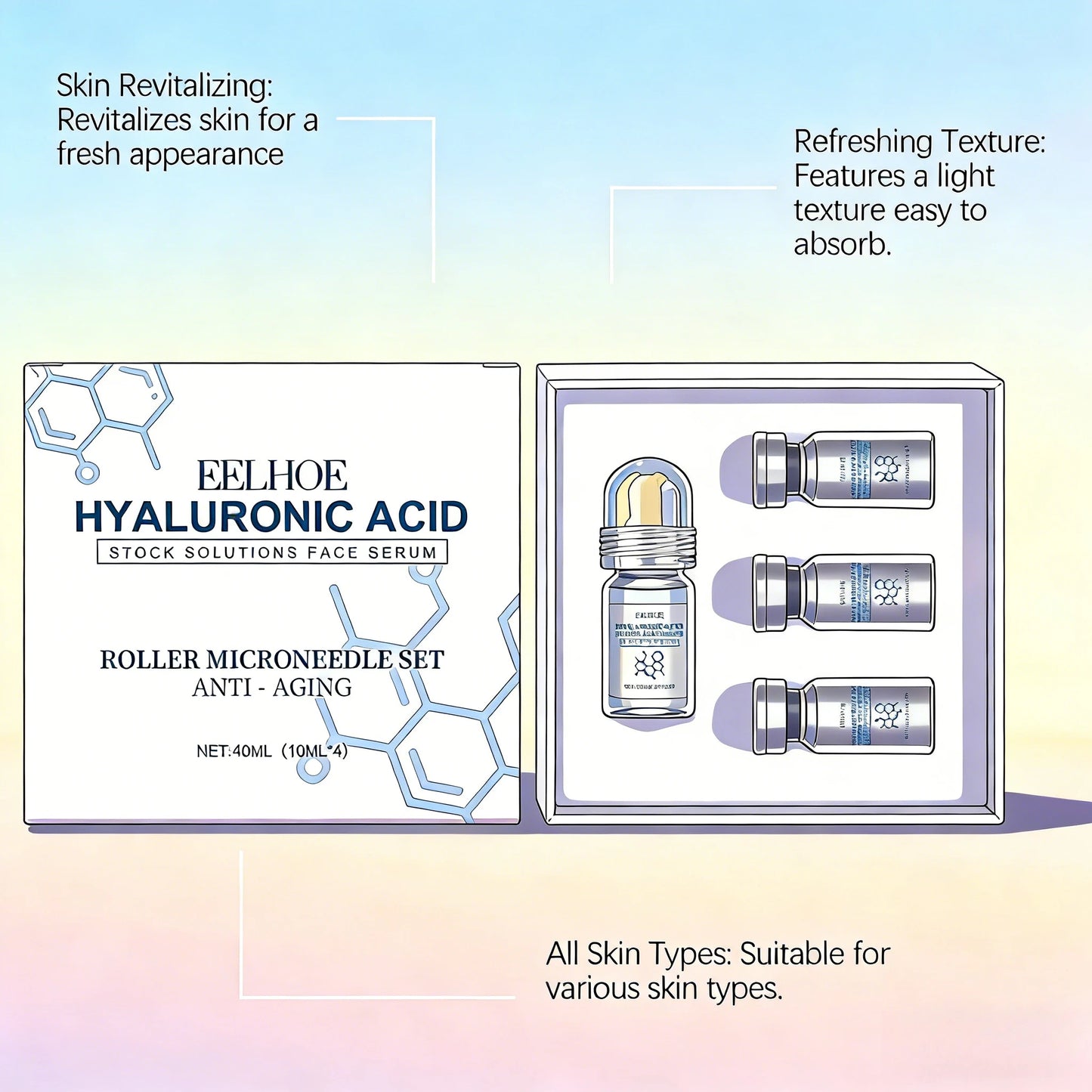 Collagen Face Serum Set | Firming Pore Refining Glow Essence