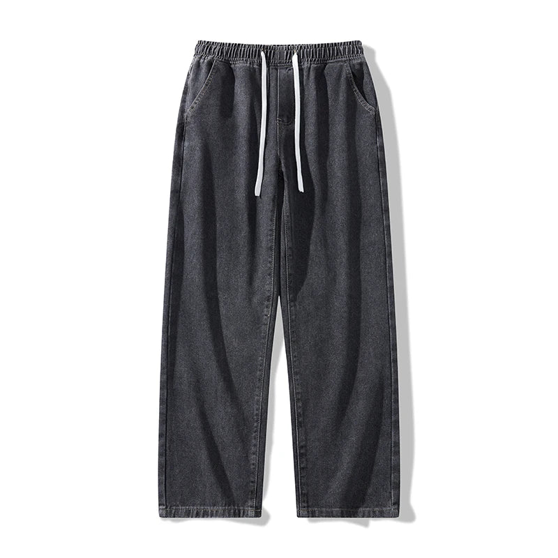 Trendy High Street Wide Leg Jeans | Comfortable Men's Denim Pants
