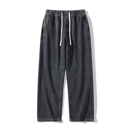 Trendy High Street Wide Leg Jeans | Comfortable Men's Denim Pants