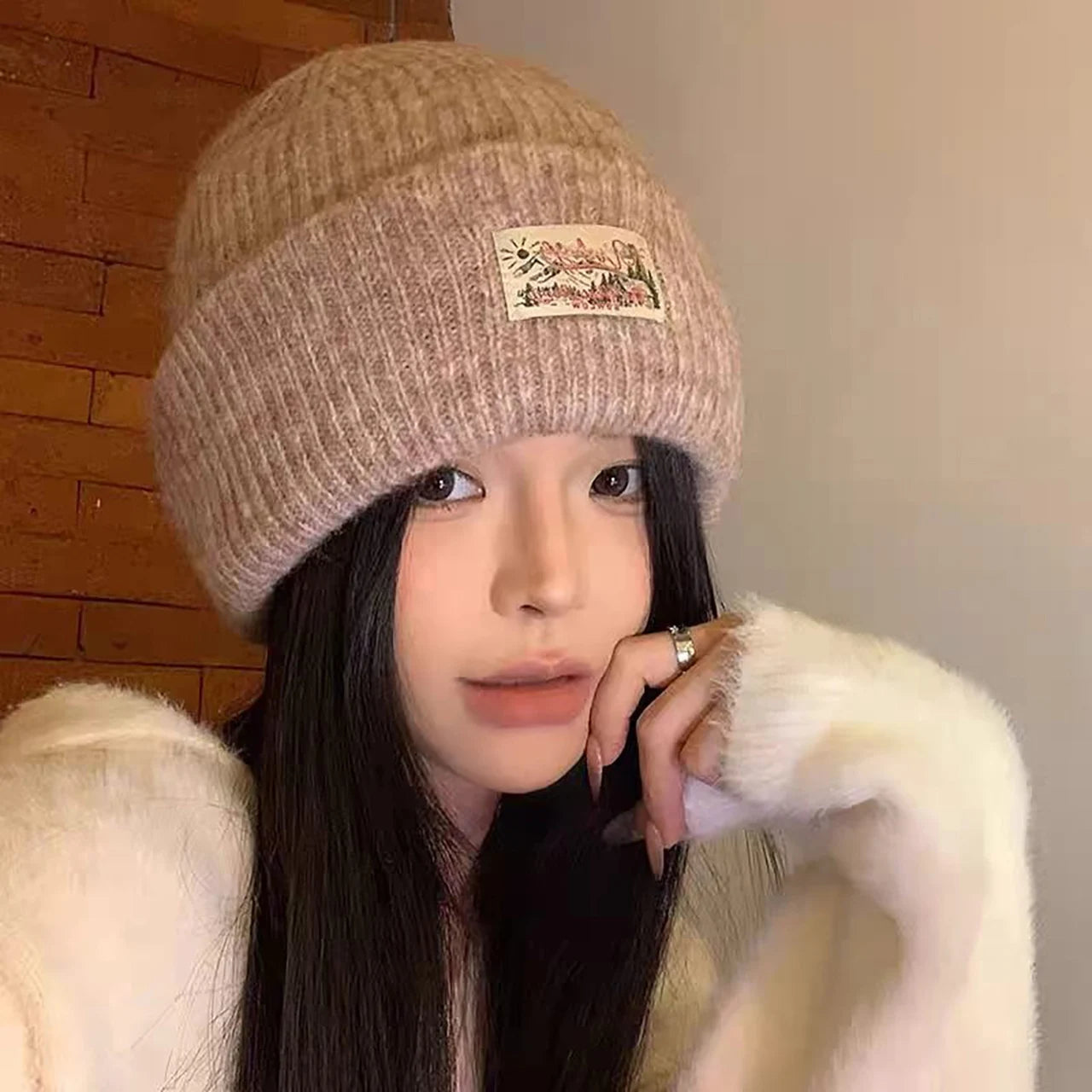 Women's Winter Knitted Beanie | Cute Warm Pullover Hat