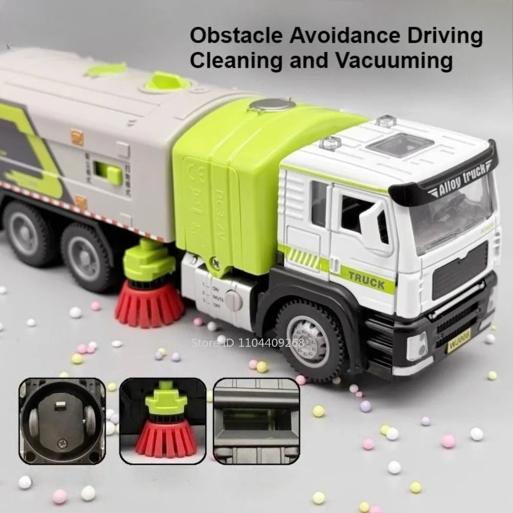 Electric Vacuum Cleaner Garbage Truck Model Toy for Kids