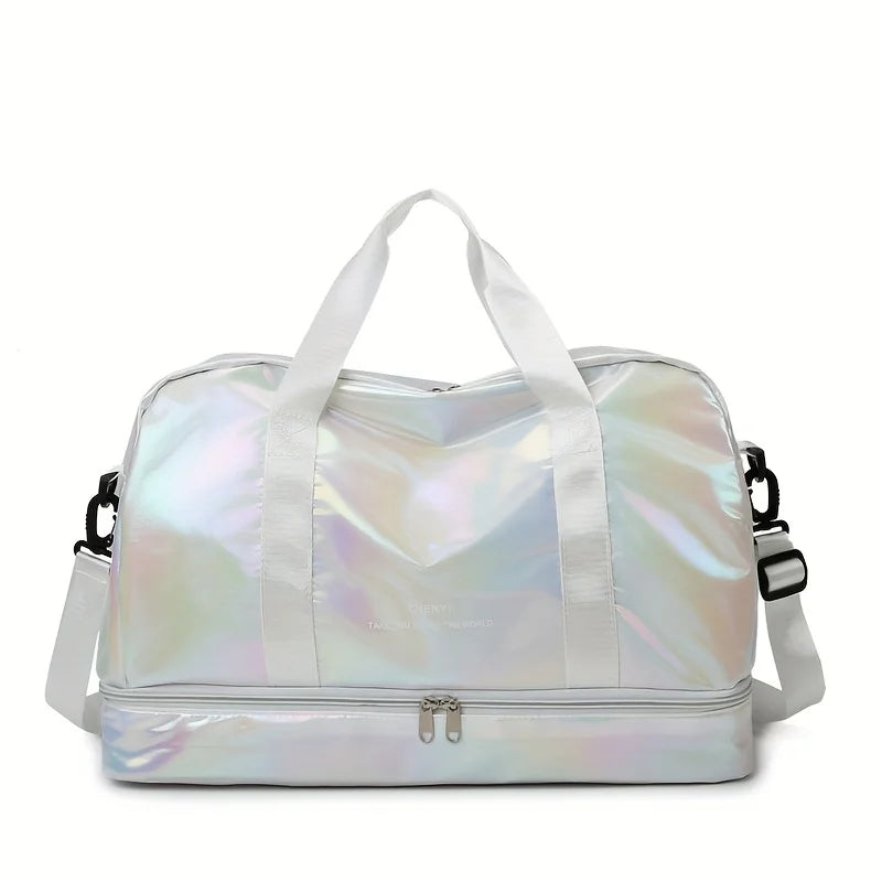 Lightweight Holographic Travel Duffel Bag | Large Capacity Tote
