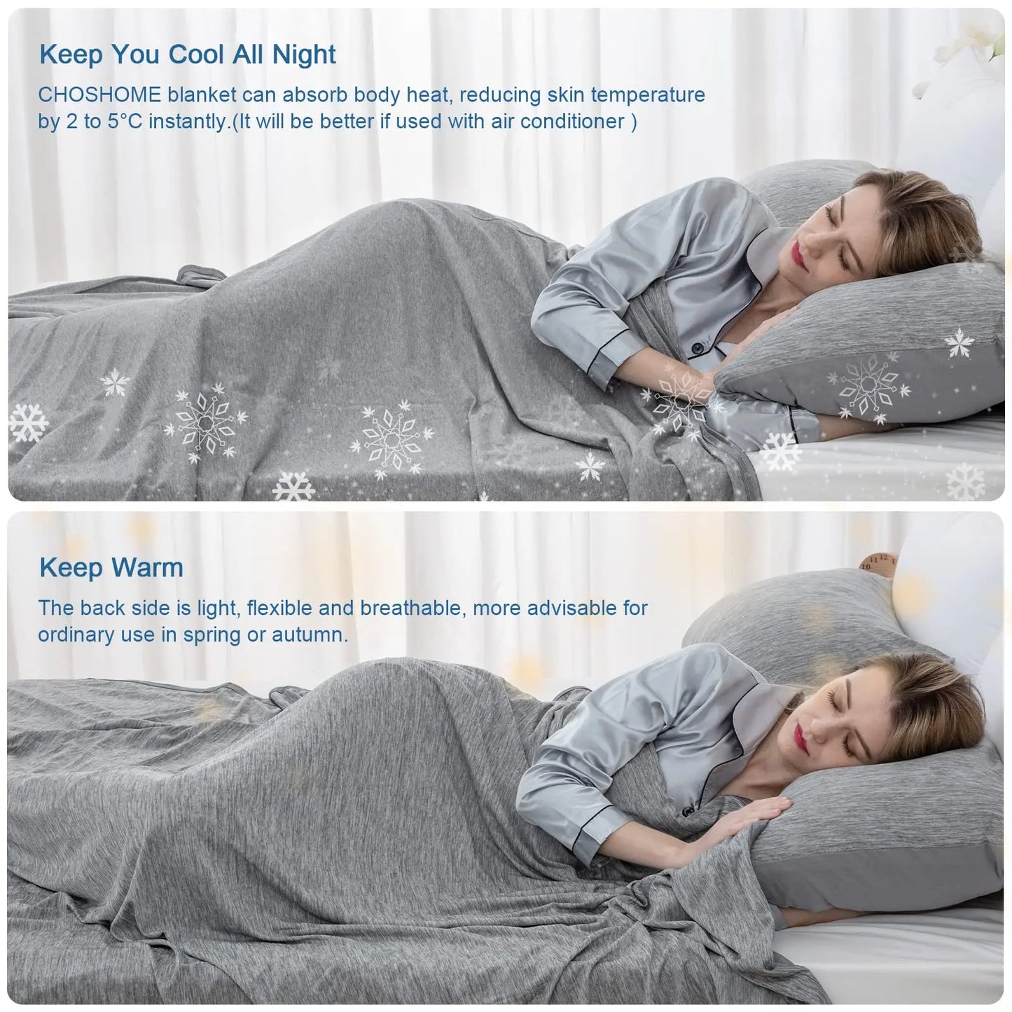 Lightweight Cooling Blanket | Breathable Summer Comforter