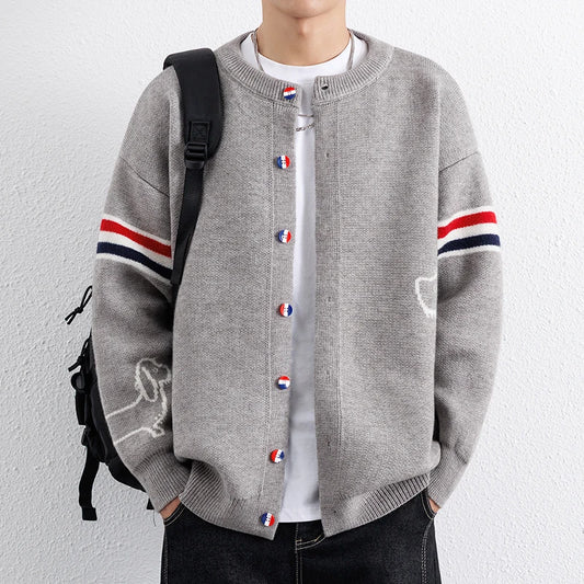 Men's Knitted Cardigan Jacket | Stylish Autumn Winter Sweater