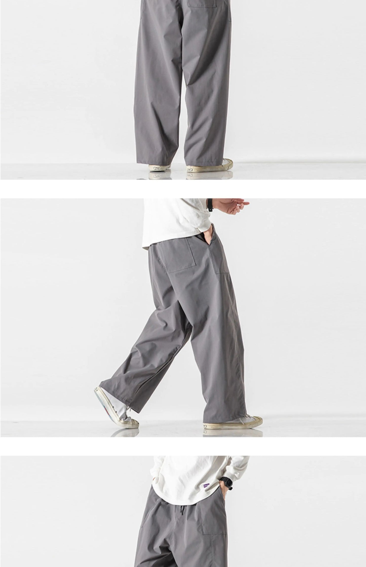 Men's Casual Wide Leg Pants | Lightweight Thin Joggers
