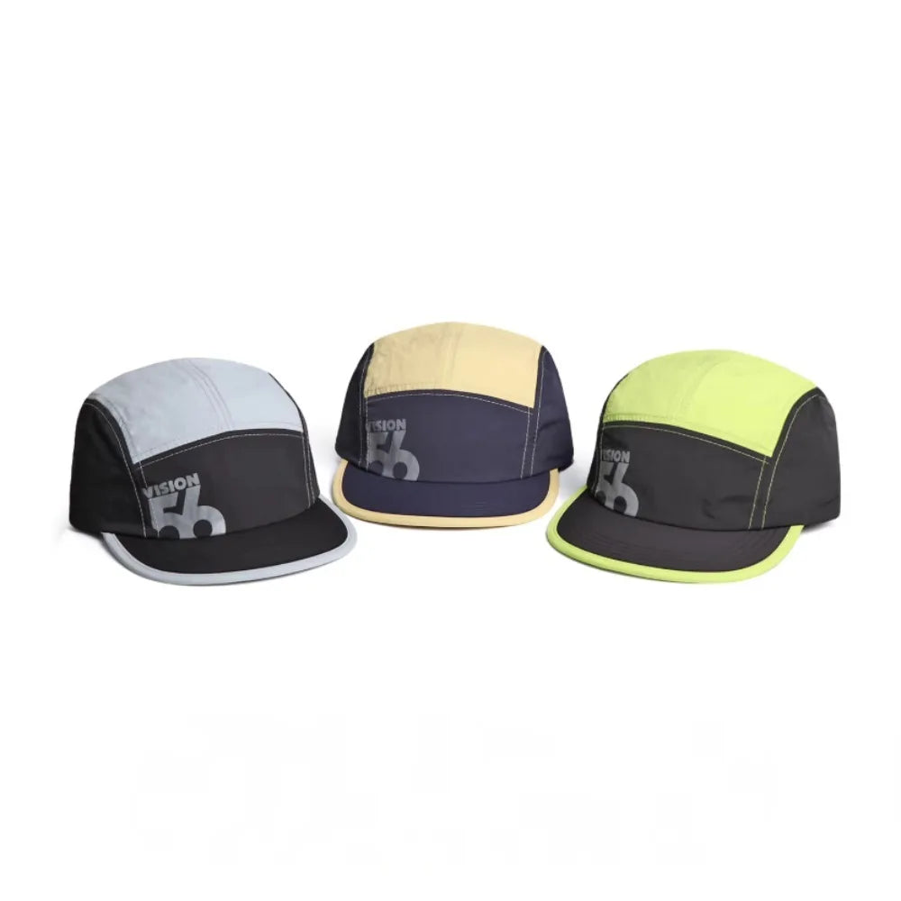 Fashion Flat Top Cotton Baseball Cap Unisex Quick-Dry Color Block Letter Print Korean Sport Hat for Running Cycling