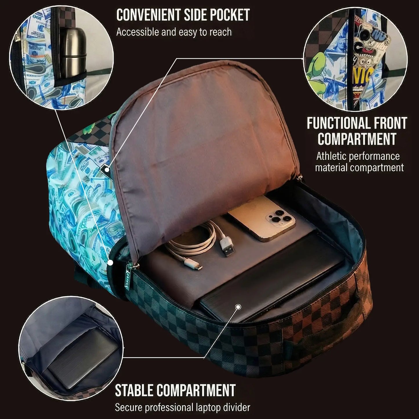 Fashionable Unisex Backpacks | Trendy Large-Capacity Travel Bags