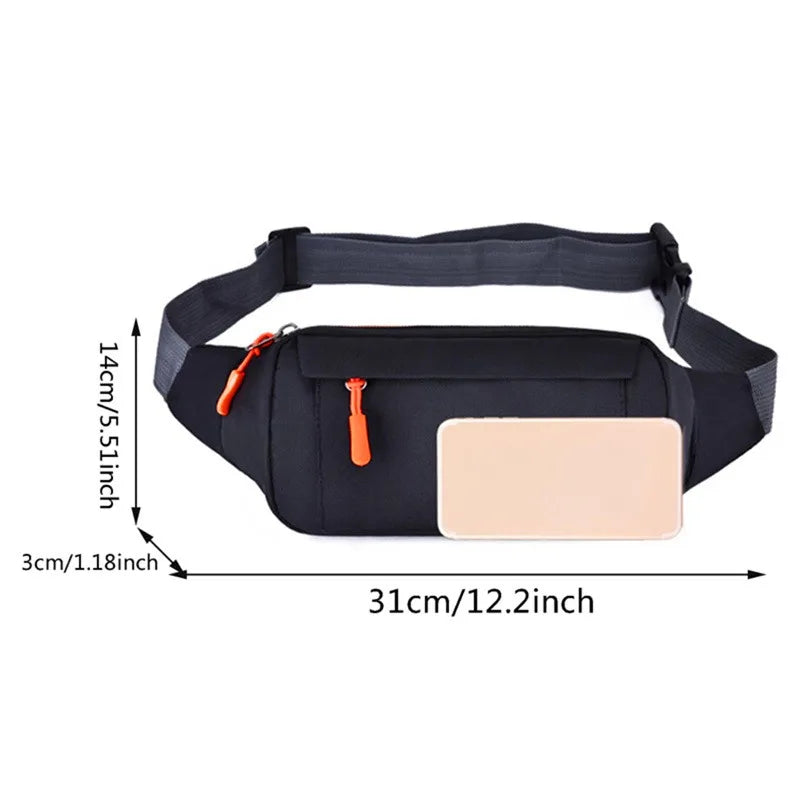 Casual Waist Bag for Men & Women | Large Phone Belt Pouch