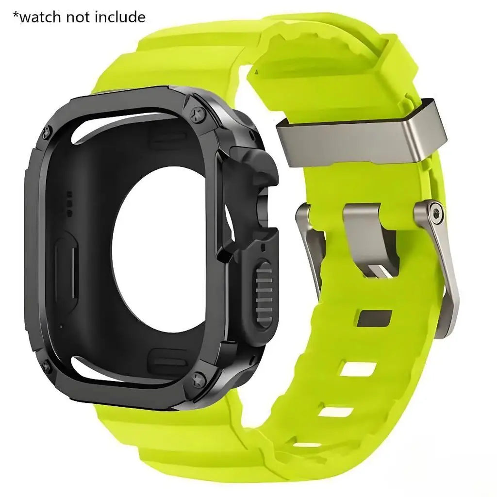 Waterproof Silicone Strap and Case for Smartwatches | Durable & Stylish