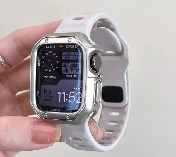 Soft Silicone Sport Strap & Case for Smartwatch | Comfort & Style
