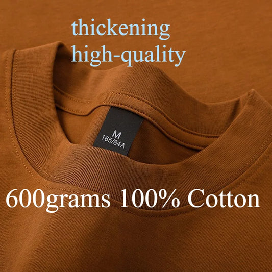 100% Cotton Oversized Heavyweight T-Shirt for Men and Women