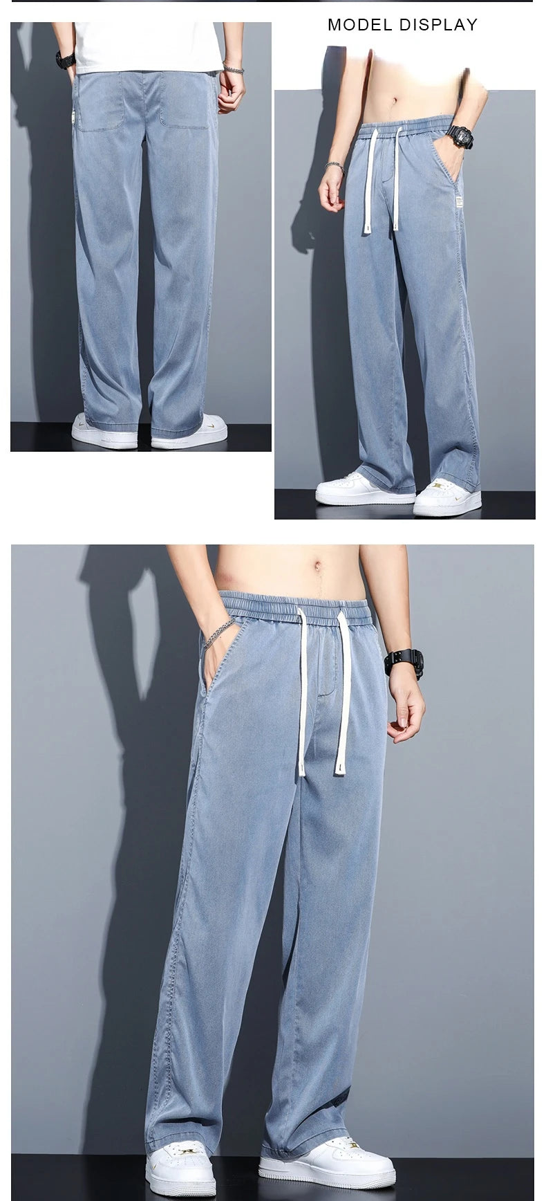 Men's Summer Thin Straight Pants | Comfortable Casual Trousers