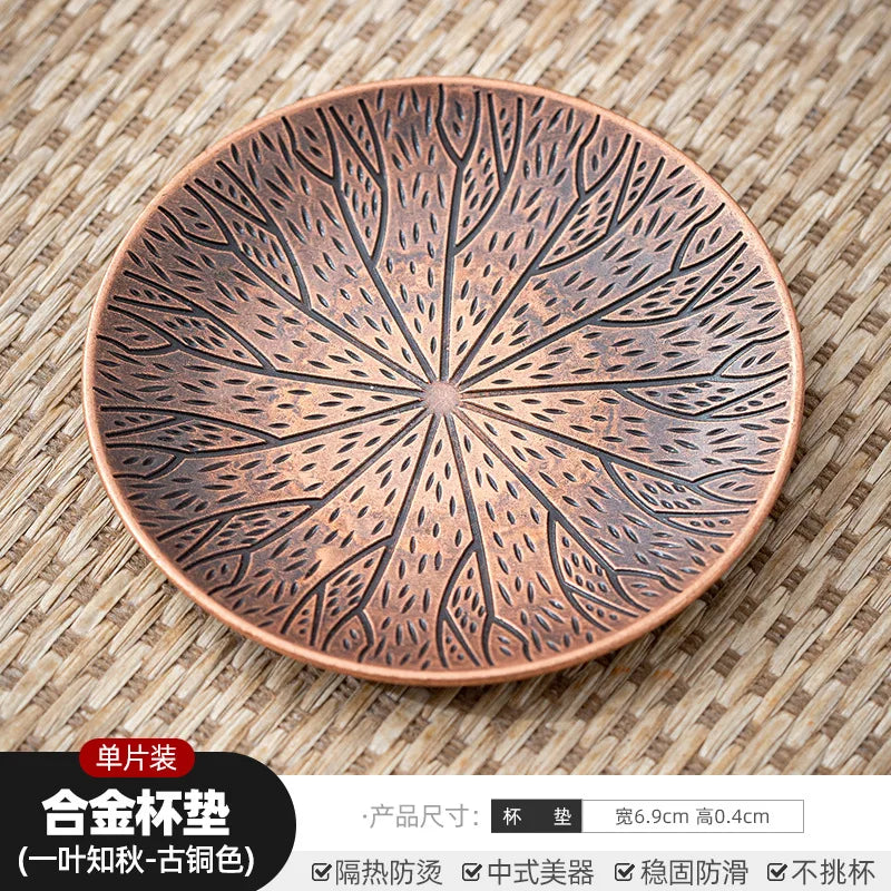 Zen Antique Coasters | Elegant Heat Insulation Tea Accessories
