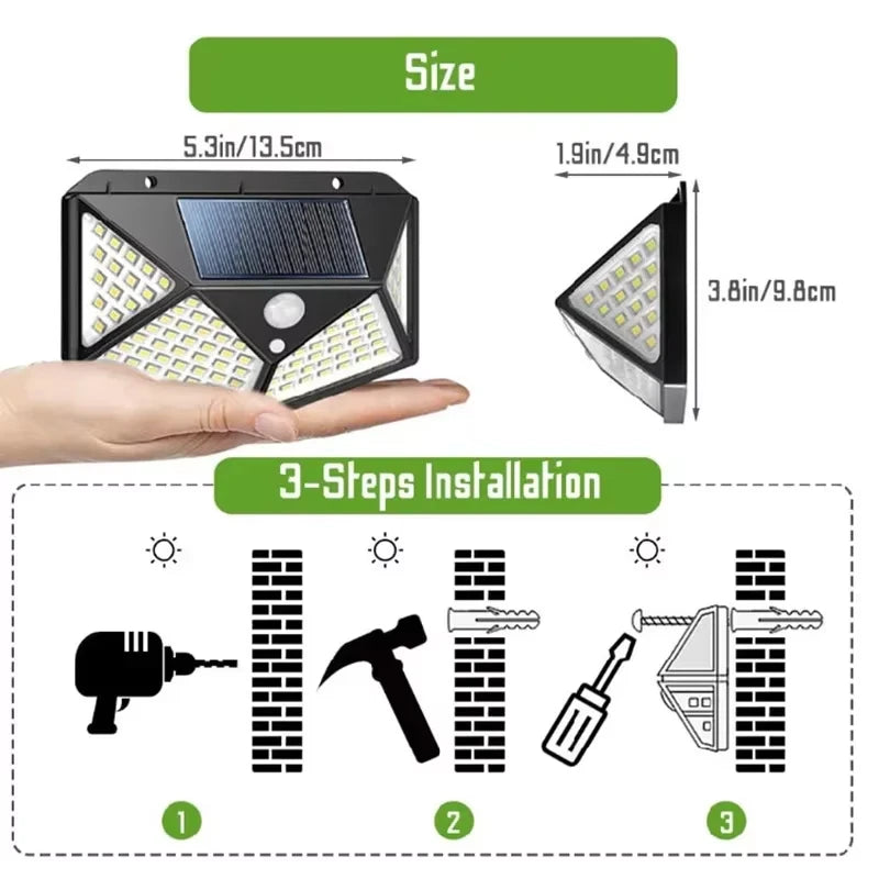 12 Pack Outdoor Solar Lights | Motion Sensor Bright Security Lighting