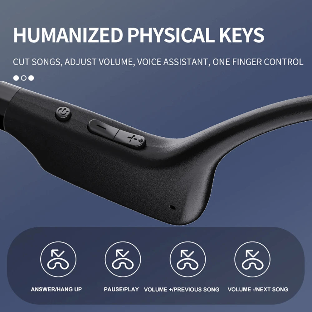 Bluetooth 5.2 Bone Conduction Earphones | TWS Wireless Headphones