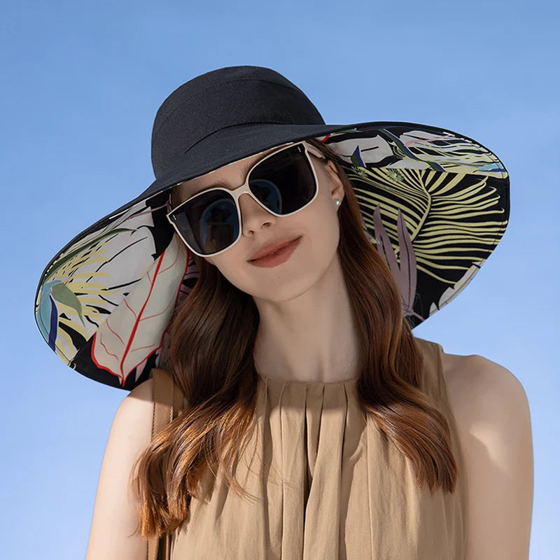 Women's Double-Sided Cotton Fisherman Hat | Sun Protection Hat