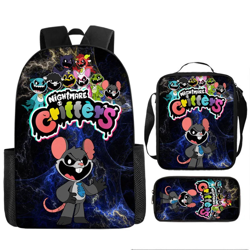 3-Piece Horror-Themed Backpack Set | Unique School Essentials