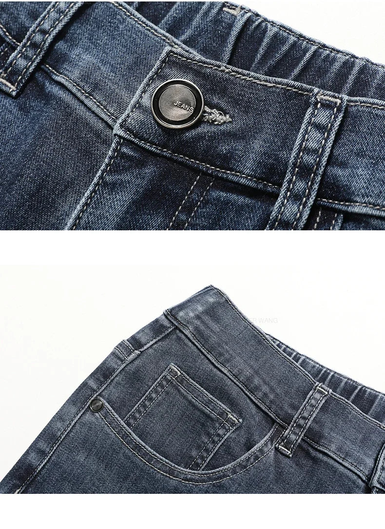 Men's Casual Loose-Fit Straight Jeans | Comfortable Everyday Denim
