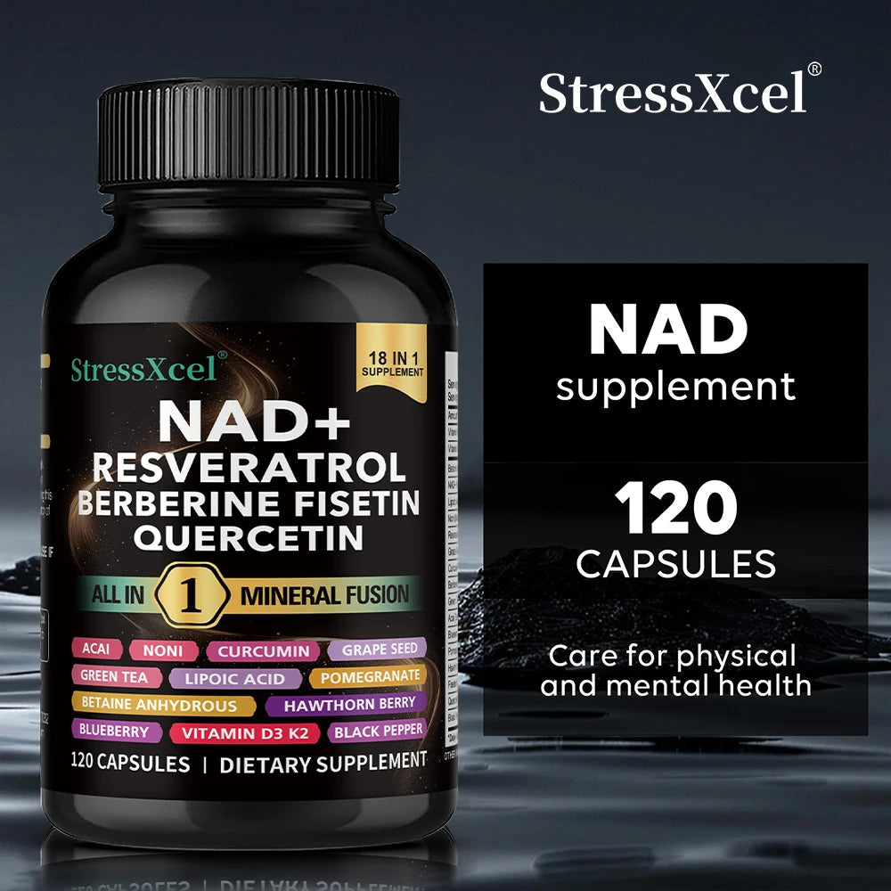 NAD+ Supplement with Resveratrol & Quercetin | Energy & Longevity