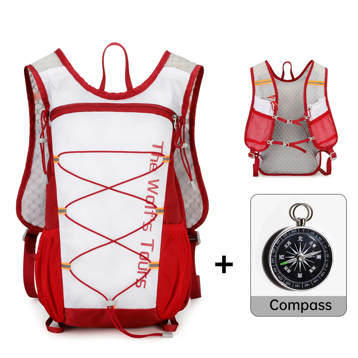 Outdoor Hiking Backpack for Women, Lightweight 16L Hiking Backpack for Men, Lightweight Mountain Climbing Sports Cross-Country Club Running Backpack