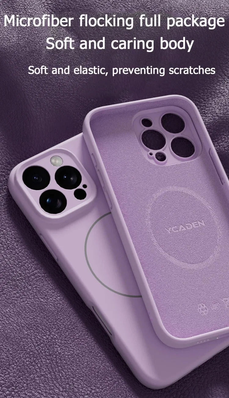 Magnetic Luxury Wireless Charger Case for iPhone | Soft Silicone