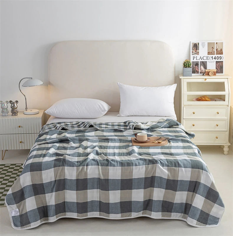 Breathable Summer Quilt | Multi-functional Cotton Towel Blanket