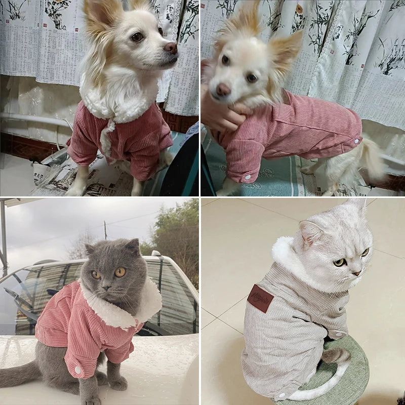 Winter Pet Jacket for Small Dogs & Cats | Soft & Warm Fleece