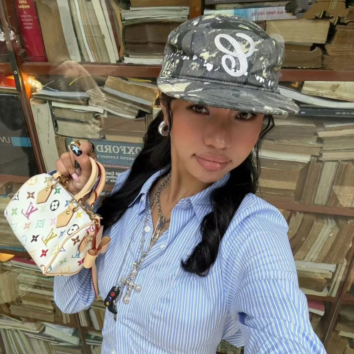 Retro Embroidered Duckbill Caps | Casual Leopard Print Baseball Hat